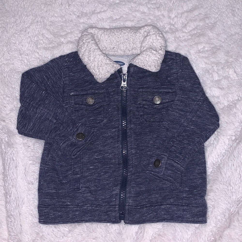 Old navy blue jacket 6-12 months